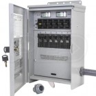 Reliance Controls Pro/Tran 2 20-Amp 120/240V 6 Circuit Outdoor Transfer Switch with Wattmeters & Inlet
